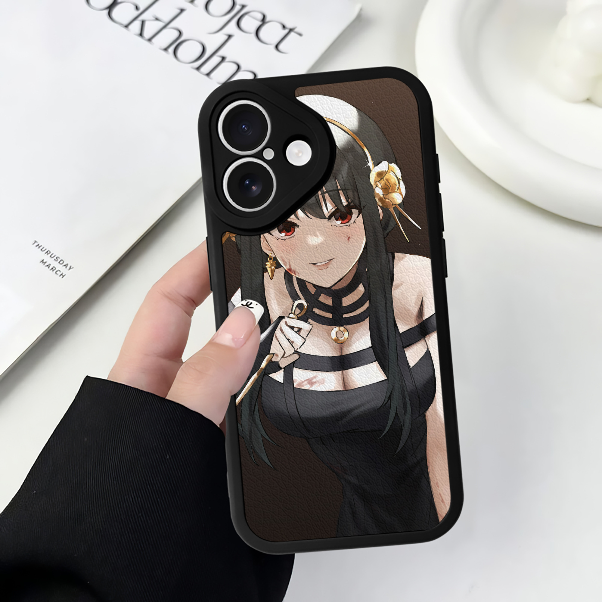 （画像用） SPY×FAMILY间谍家家酒 【iPhone 16シリーズ対応】シリコンスマホケース（レザー調） 材質：シリコン